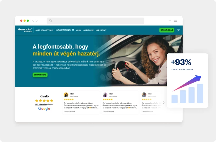 Revving up conversions for driving lessons