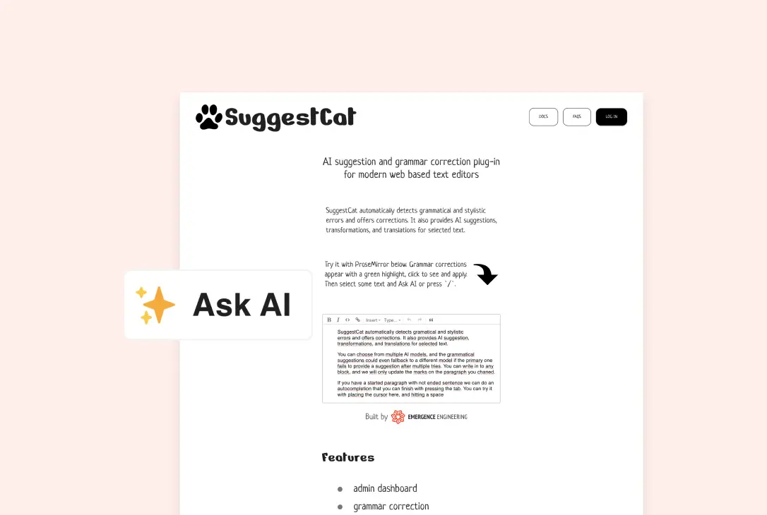 AI grammar correction plug-in